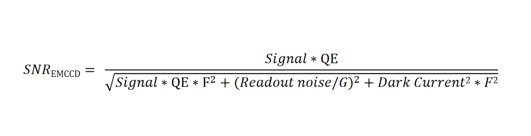 2. EMCCD信噪比公式